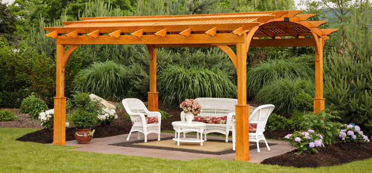 Cedar Wood Pergola Installation in Compton, CA